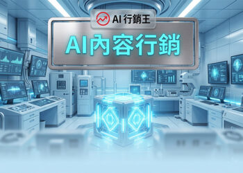 科技未來感空間與巨型水晶能量柱展示AI內容行銷與品牌敘事 - AI行銷王 (AI Marketing King) 專屬視覺。 Futuristic tech chamber with a giant crystal column showing AI content marketing and brand storytelling - AI行銷王 (AI Marketing King) 專屬視覺.