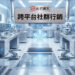 未來科技實驗室場景的跨平台社群行銷概念圖，A futuristic cross-platform social media marketing concept - AI行銷王 (AI Marketing King) 專屬視覺
